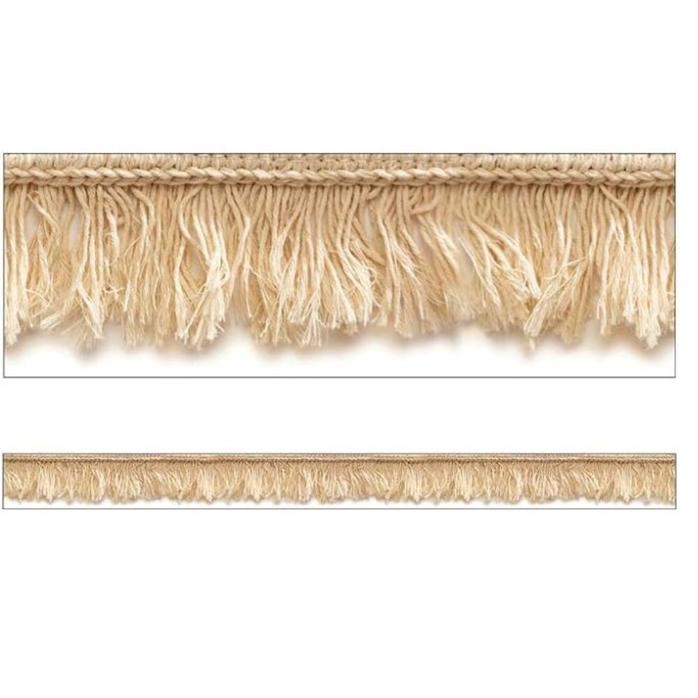 Schoolgirl Style Boho Fringe Bulletin Board Border, 36 ft